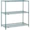 Global Industrial Nexel 3 Tier Wire Shelving Starter Unit, Poly-Green, 72W x 14D x 34H B3050133 - alternate 1